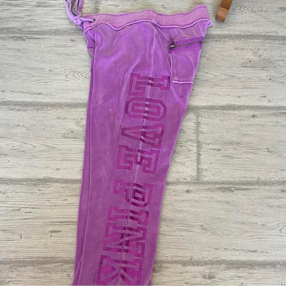 cutest y2k 2000s hot mom trashy vintage PINK VICTORIA SECRET flare pants💋